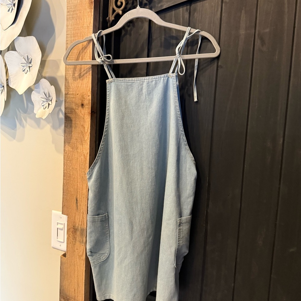 Anna Grace Light Blue Denim Tank Top